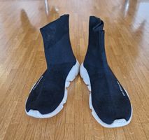 Baskets chaussettes noires à inscription pointure 39