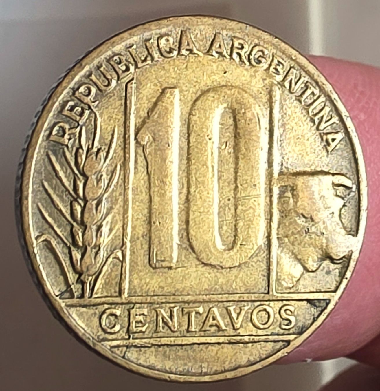 Tutti le monete: ARGENTINIEN 10 CENTAVOS 1950 – Usato da Winterthur venduto da Creso70