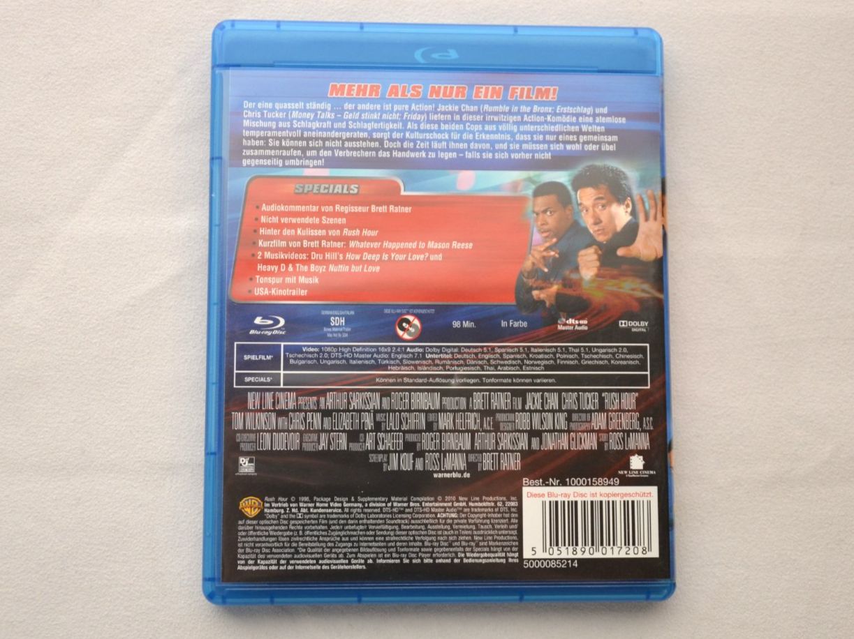 Alle DVDs: Rush Hour - Blu-Ray – Gebraucht aus Dotzigen von H-1994 1