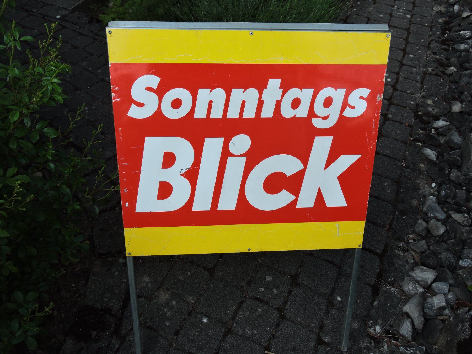 Insegne: Werbung Sonntags Blick Sonntagsblick Werbeplakat – Usato da Burgdorf venduto da rosashop54 1