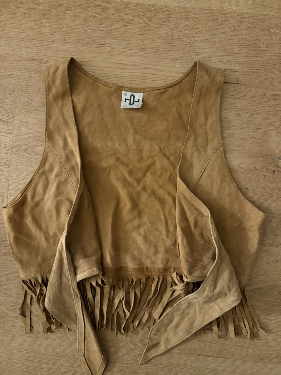 Gilet & Giacche senza maniche: Schöne Leder Weste mit Fransen – Usato da Jona venduto da HappyHappyHappyHappy 1