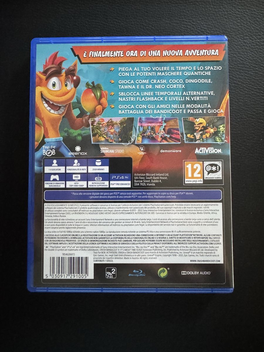 Jeux: Jeu PS4 Crash Bandicoot 4 It's About Time – D'occasion à Blonay par ADO_79 1