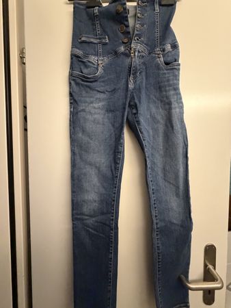 Miss Sixty Jeans High Waist blau Gr. 25 gebraucht
