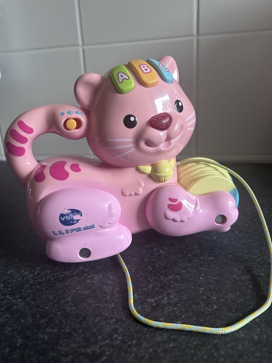 Vtech Giocattoli: Vtech 1, 2, 3 P'tit Chat Vtech - Jouet Bébé Interactif! – Usato da Carouge GE venduto da Emilynette