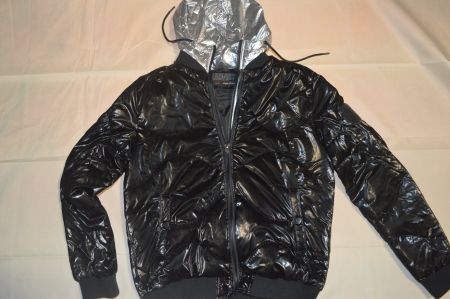Urban District Jacke schwarz silber Kapuze