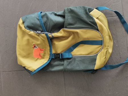Kinderrucksack mit Bär-Applikation, Top Zustand!