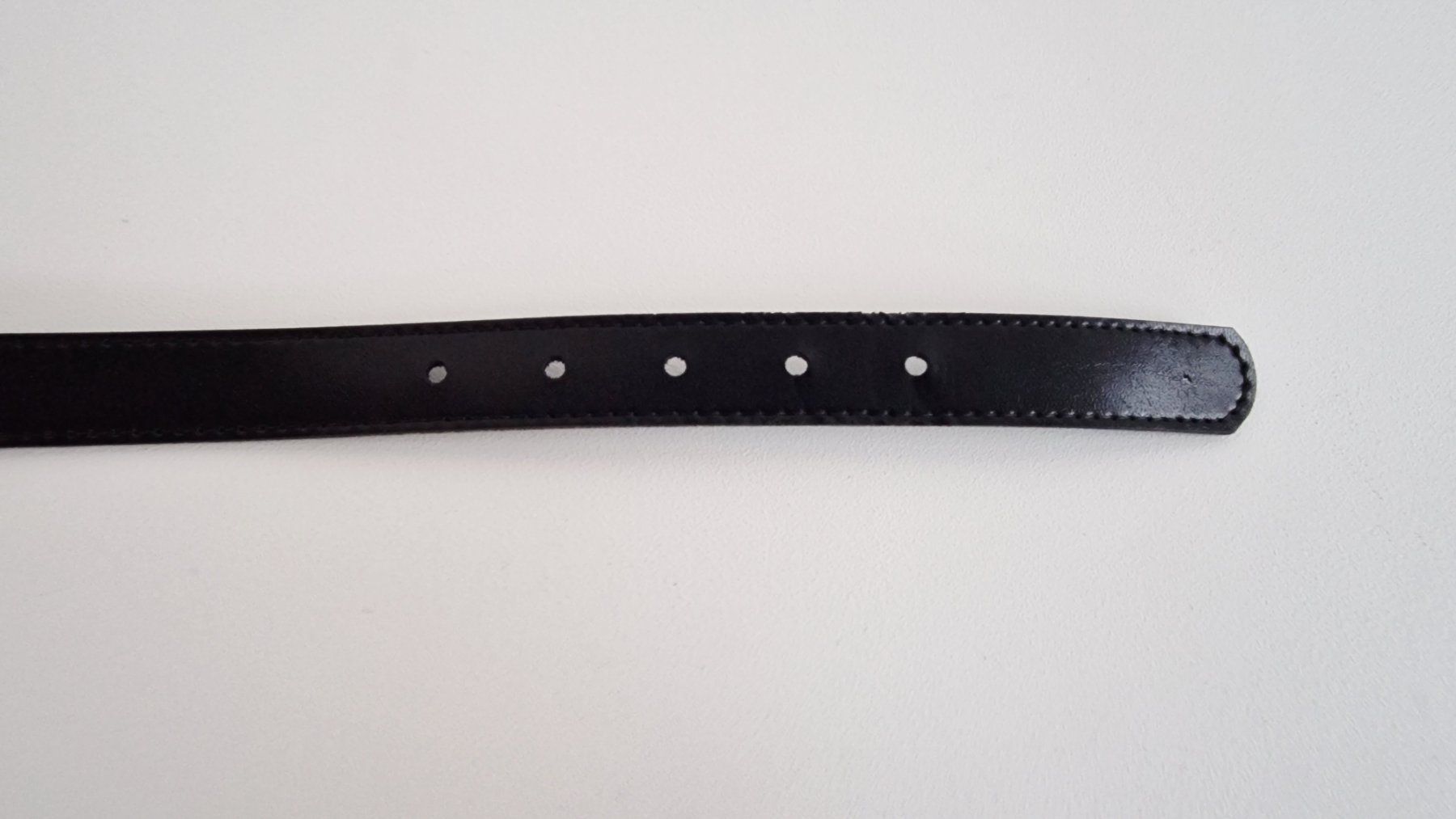 Gürtel: Damen Taillengürtel 66-76cm Schwarz Kunstleder – Gebraucht aus Hallau von CHACLA 2