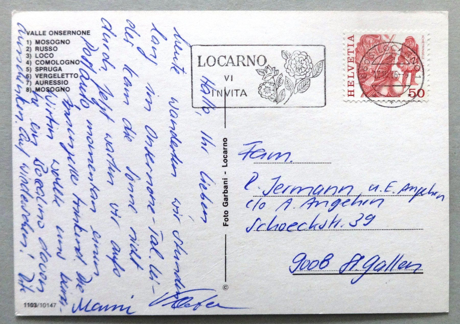 Cartoline postali: Valle Onsernone – Usato da Fétigny venduto da Billy2miny 1