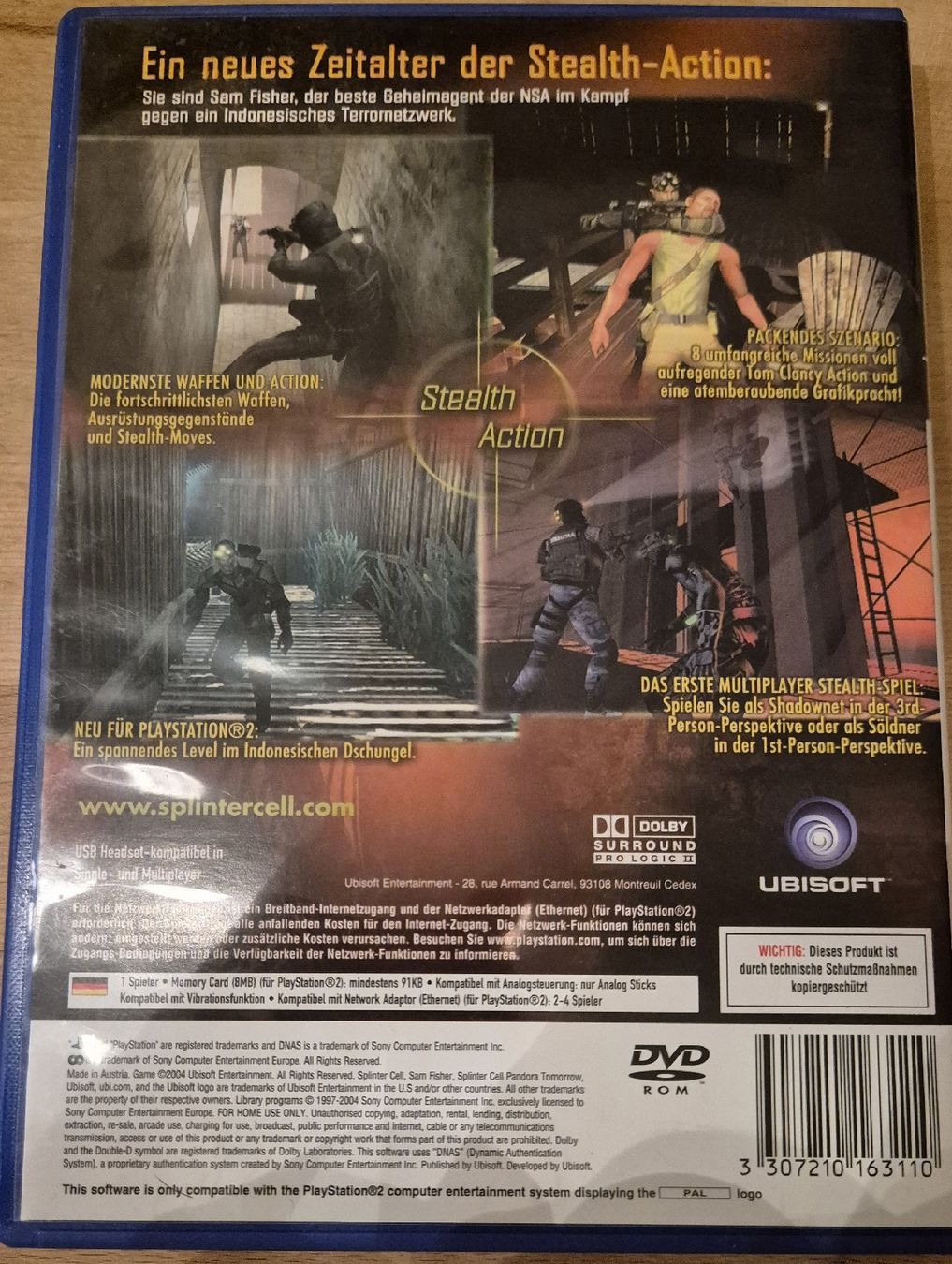 Sony Giochi: PS2 Spiel, Splinter Cell: Pandora Tomorrow – Usato da Adliswil venduto da viwo2011 1