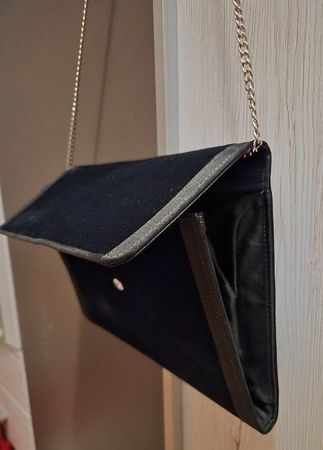 Elegante Samt Abendtasche mit Kette - Neuwertig