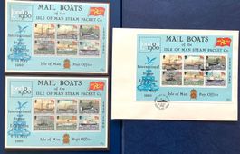 1989 Man GB -FDC -Blocks Packet Company