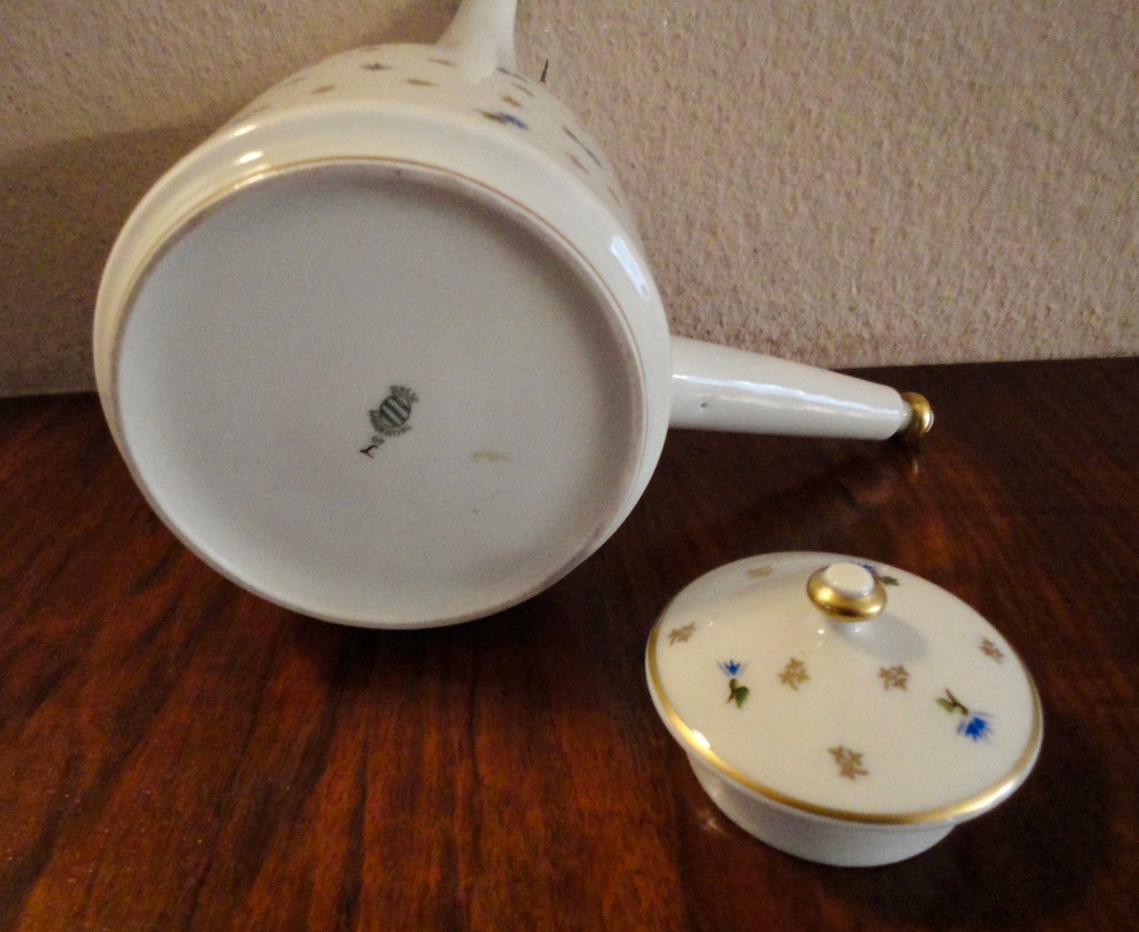 Teiere: Wunderschöne antike Langenthal Kaffeekane (Kornblumen) – Usato da WÄDENSWIL venduto da katti01 5