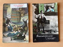 2 antike Postkarten aus den Jahren 1925 / 1937