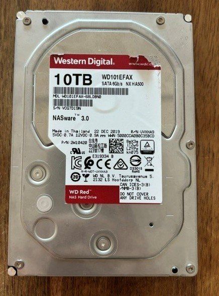 Western Digital Dischi rigidi: HDD Western Digital Red 10TB – Usato da Jona venduto da cilang