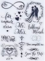 Silikonstempel Hochzeit Save the Date