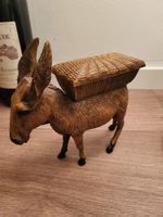 Esel mit Korb, Kunststoff Made in France Zigarettenspender