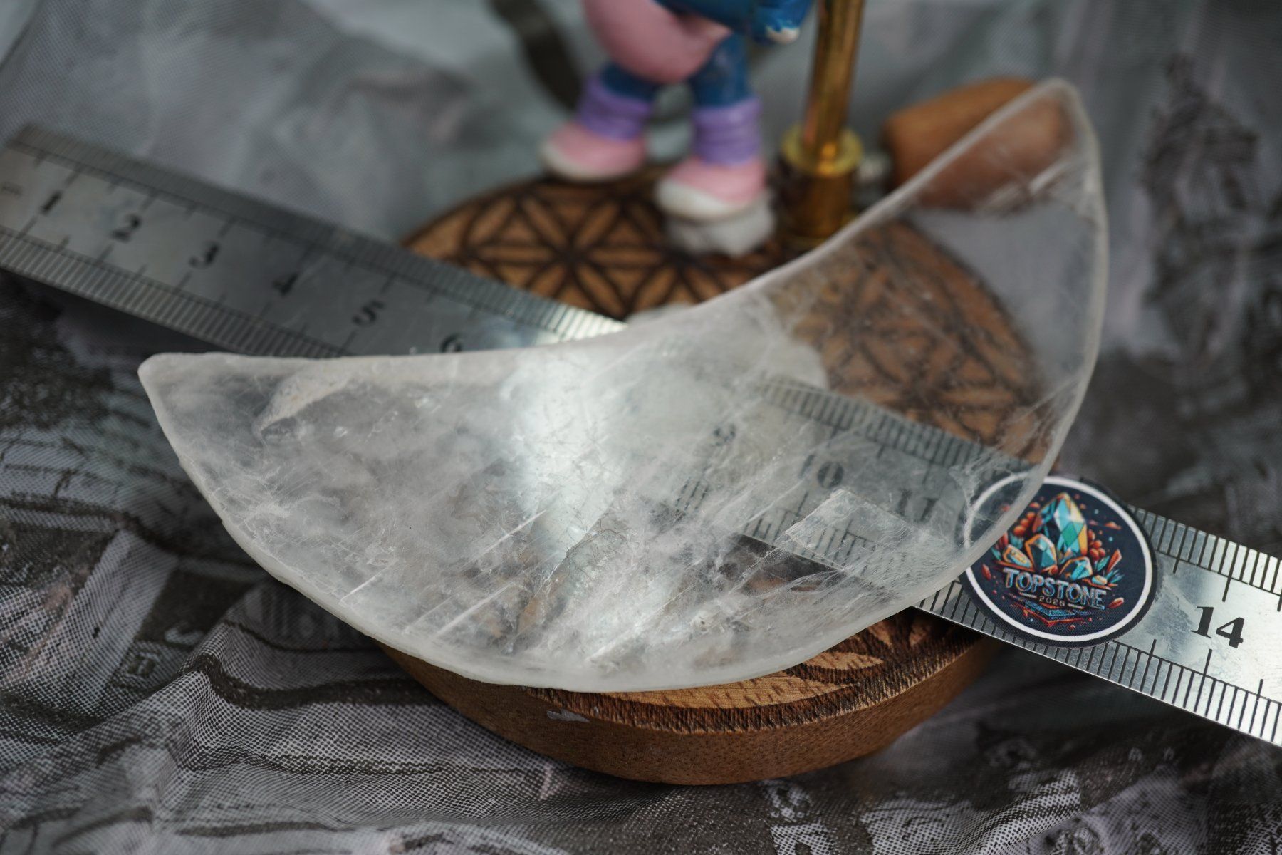 Minerali & Pietre curative: Selenit  Mondform     ab  1.-     Räumung – Nuovo e nell'imballaggio originale da Eschenbach SG venduto da topstone 7