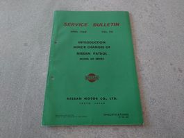Service Bulletin Nissan / Datsun Patrol 60 (1968)