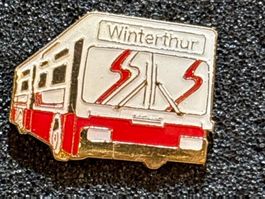 Alte Winterthurer Verkehrsbetriebe Pins / Radio Eulach