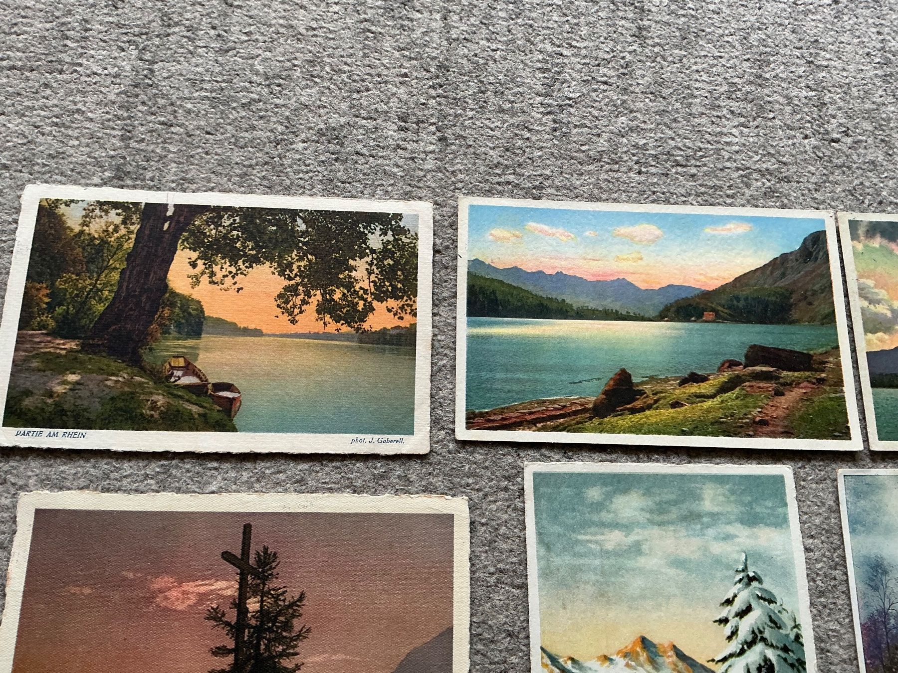 Ansichtskarten: Vintage Postkarten-Set mit Schweizer Landschaftsmotiven – Gebraucht aus Jona von Jancy60 1