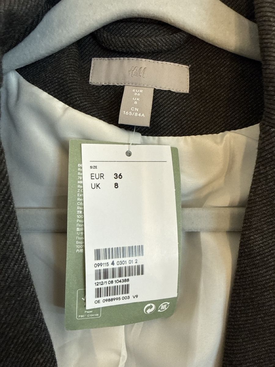 H&M Completi & Tailleur: Damen Blazer grau, neu! – Nuovo e nell'imballaggio originale da Zürich venduto da pmorger01 2