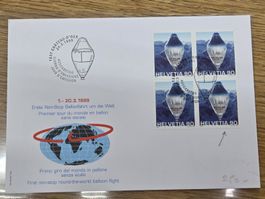 FDC Abart 971 im 4er Block 250.-