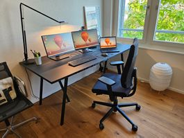 HAY Loop Stand Table in schwarz