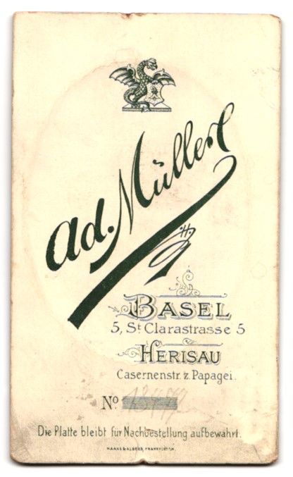 Photos & affiches: Fotografie Ad. Müllers, Basel, St. Clar – D'occasion à Berlin par bartko-reher 1
