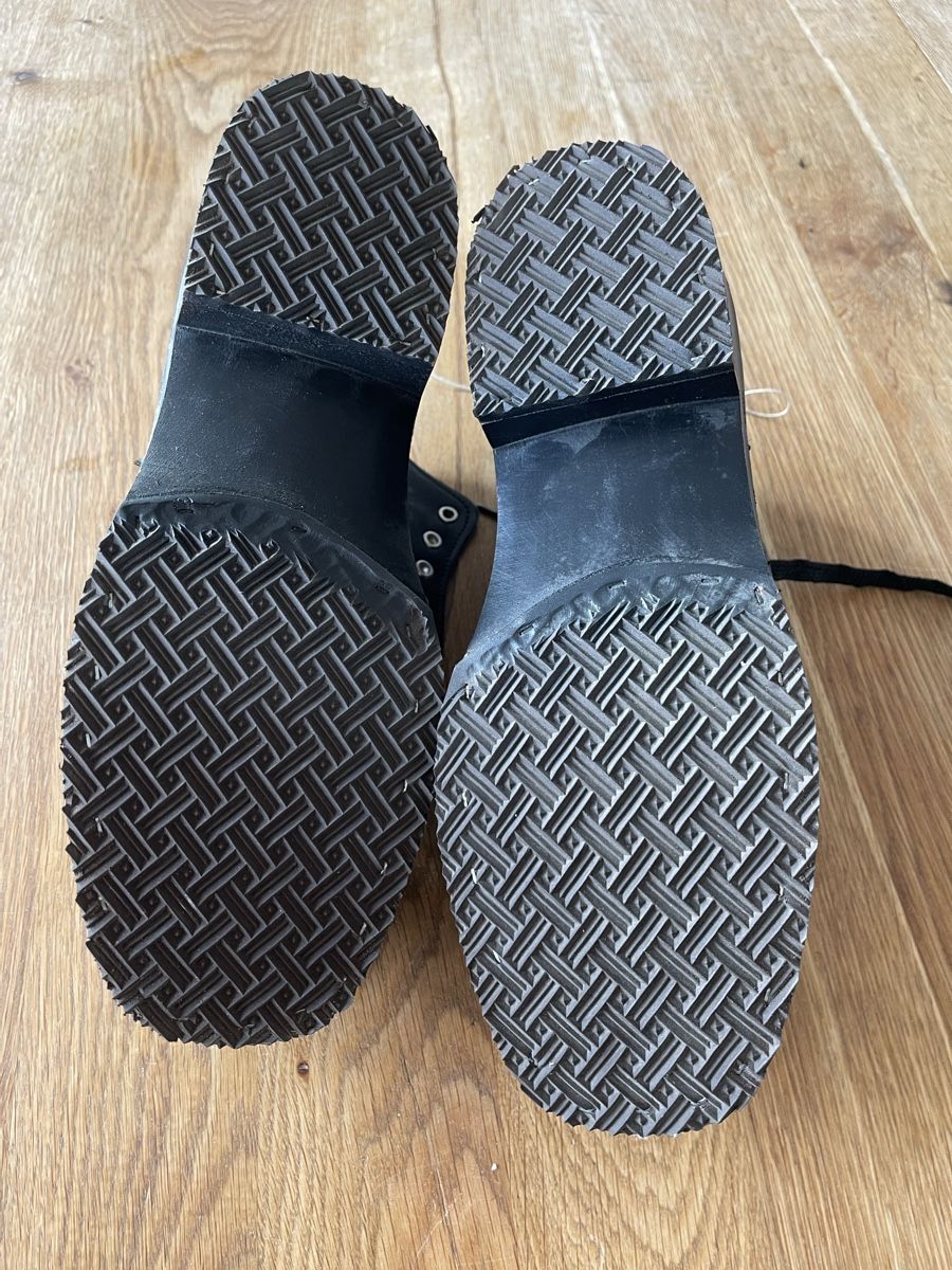Herrenschuhe: Holzsohle Sicherheitsschuh Arbeitschuh 44 – Neu (gemäss Beschreibung) aus Waldstatt von Cremschnitte 1