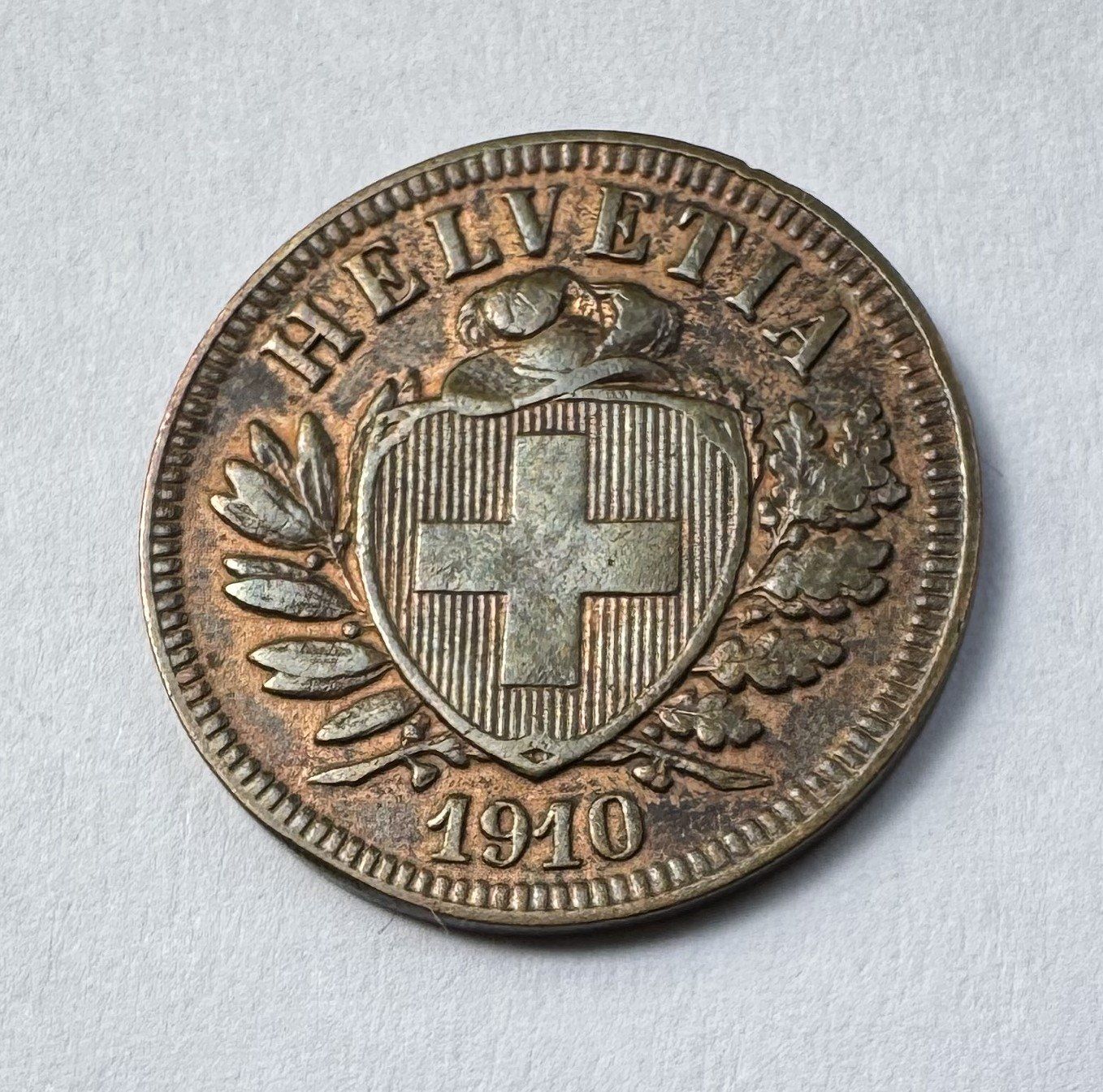 Tutti le monete: 1910 2 Rappen -unz – Usato da Kirchberg SG venduto da Zenhad69