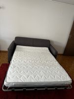 Schlafsofa mit ausklappbarem Bett grau wie Neu