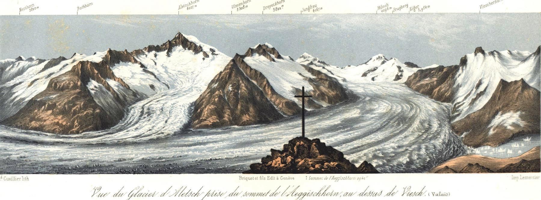 Stiche: Aletschgletscher Panorama – Gebraucht aus Rafz von Helvet32 1