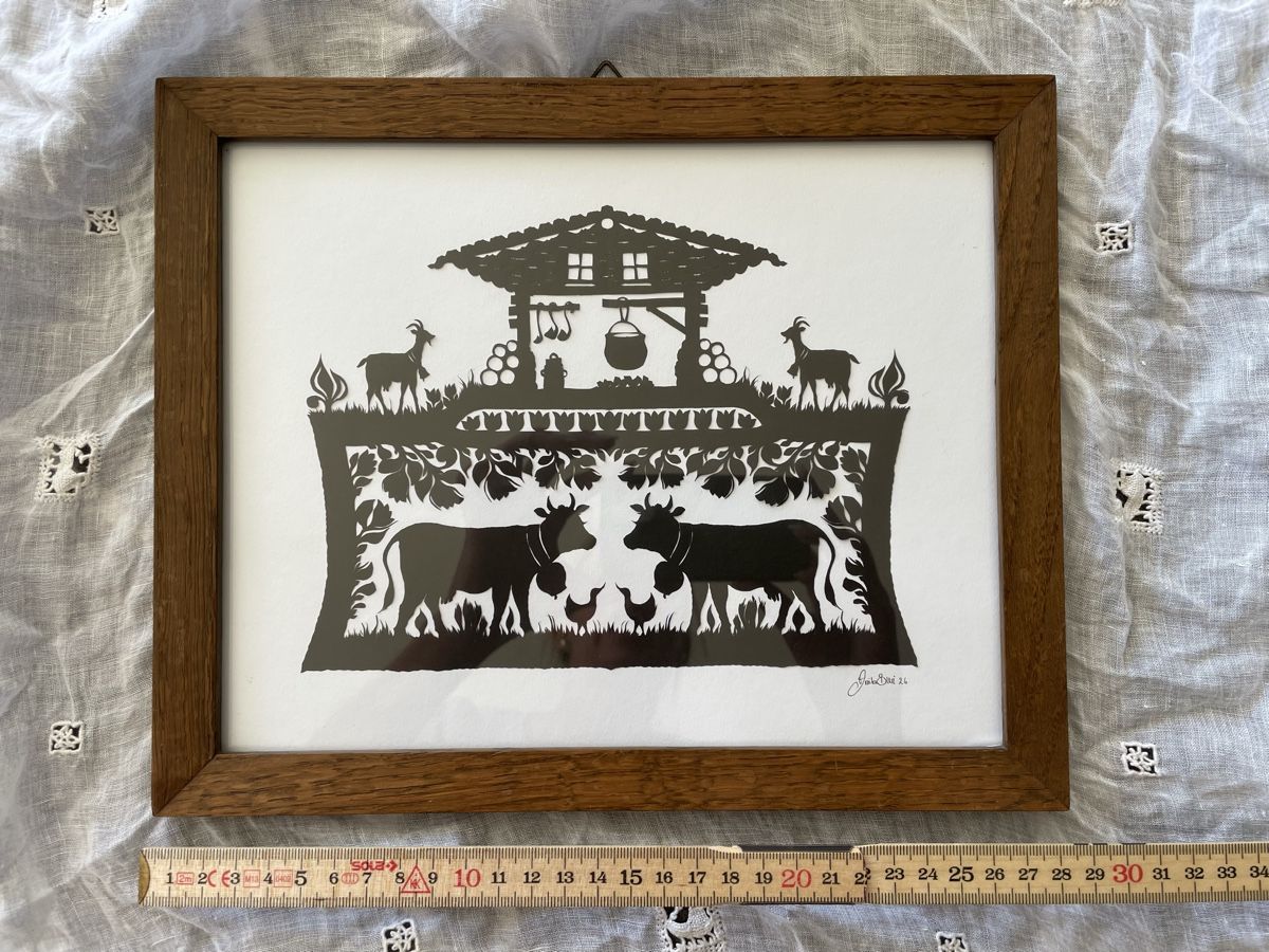 Grafiken & Lithographien: Scherenschnitt  – Neu (gemäss Beschreibung) aus Konolfingen von Bern-75 4