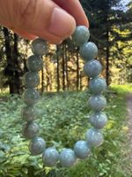 Armband aus echten Blue-Wasserjade-Perlen