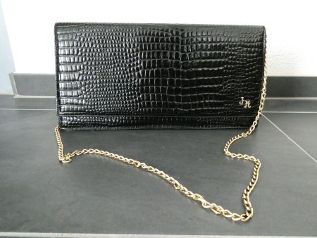 Handtasche Lack Leder schwarz