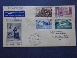1949 Pro Patria FDC BERNE französisch - Illustriert - SELTEN