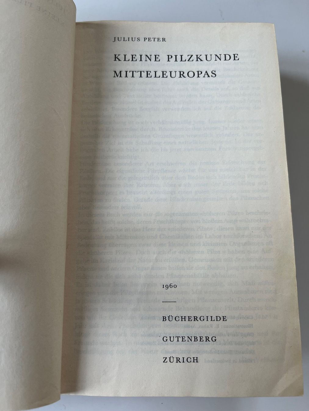 Libri: Kleine Pilzkunde Mitteleuropas 1960 – Usato da Laufen venduto da Nuria44 2