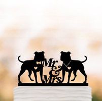 NEUER Topper schwarz Hunde - Hochzeitstorte - 2021164