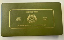 (2564) Tonga 1875-1975, 20, 10 + 5 Pa'anga stgl