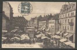 Carte P de 1919 ( La Chaux-de-Fonds / Place Neuve )