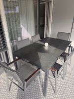 Gartentisch STERN Anthrazit mit 6 Stühlen Gebraucht