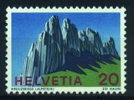 1969, Nr.468, Sondermarken Schweizer Alpen **