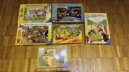 Lot Puzzles, 6 Einzelpuzzle, 100 Teile