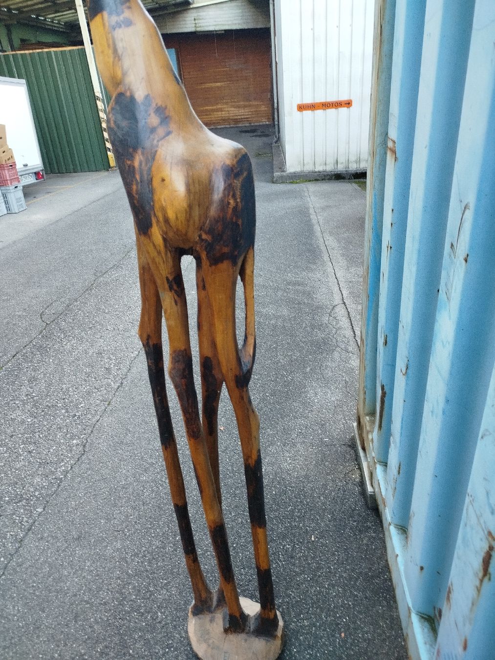 Sculture & Statue: Wunderschöne Holzgiraffe.(em16) – Usato da Künten venduto da Schnaepplihuus 2