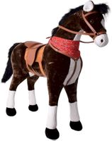 Plüschpferd Chocolate 105cm mit Sattel
