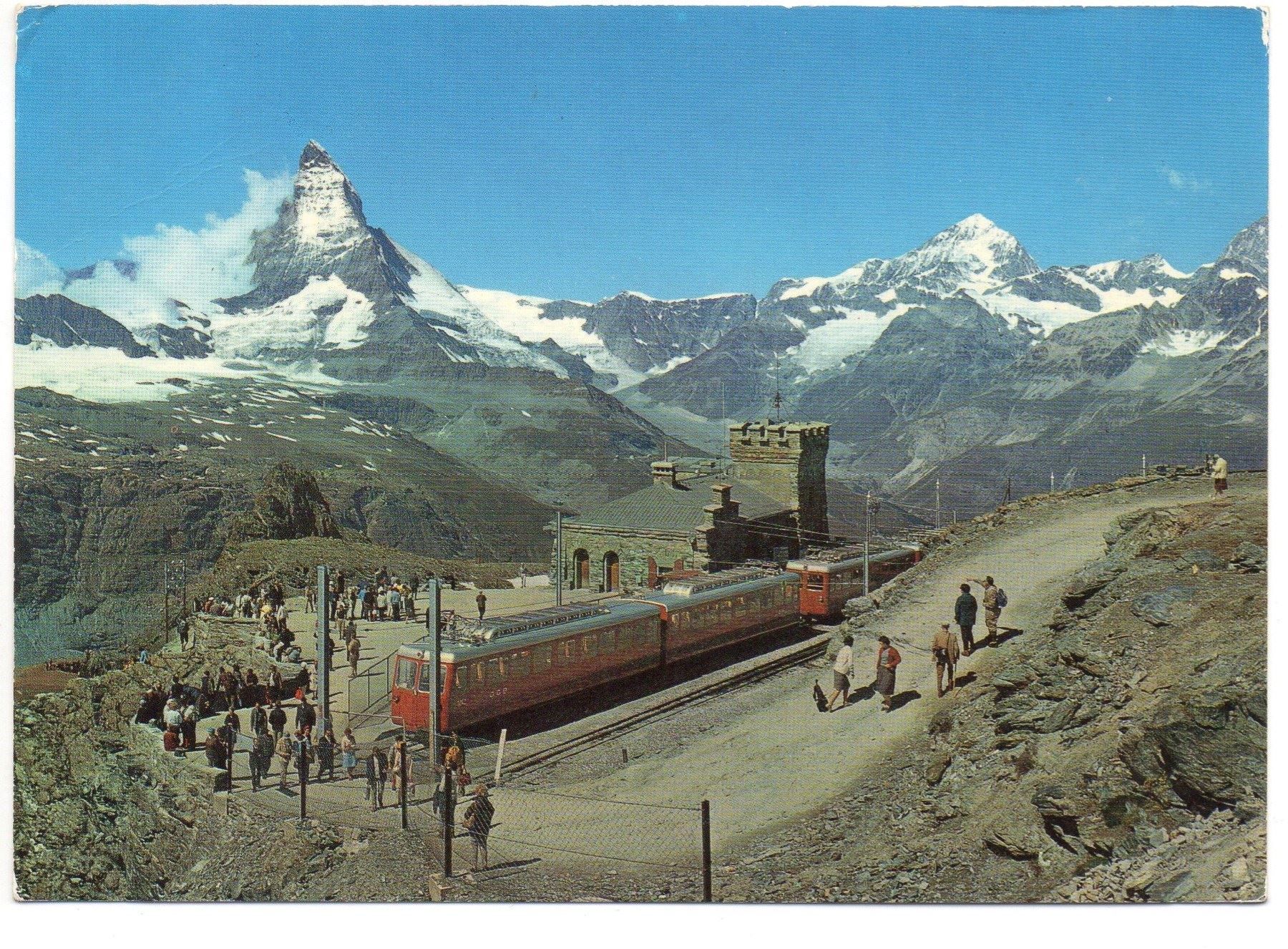 Cartoline postali: ZERMATT Gornergrat, Bahn – Usato da Jona venduto da philajona
