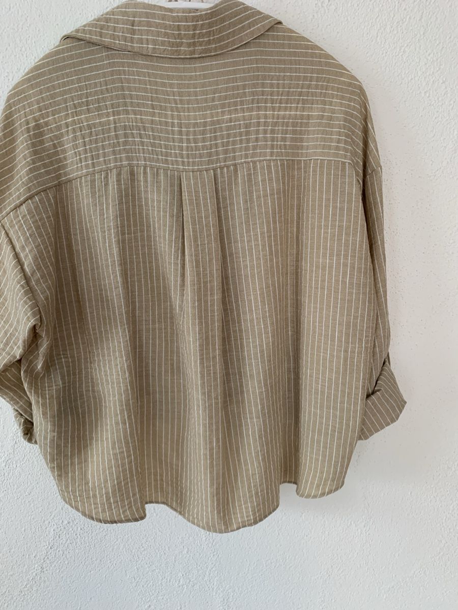 C&A Chemisiers: Leichte, luftige Bluse, beige/weiss gestreift, Gr. 38 – Neuf (Voir description) à Galgenen par Waldliesel 1