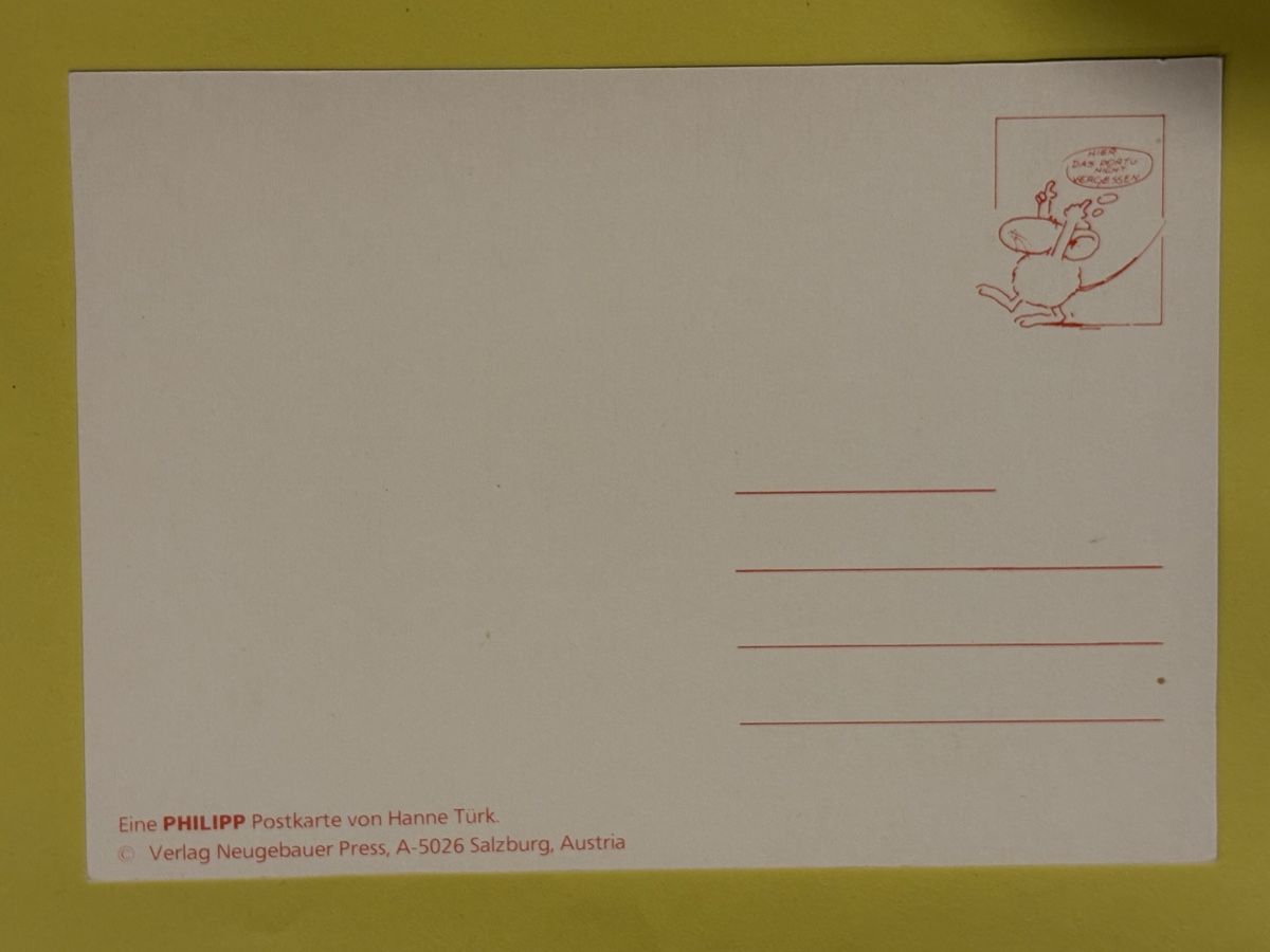 Cartoline postali: AK mit Kunst von Hanne Türk / Philipp Maus – Usato da Rümlang venduto da Kartenpost1 1