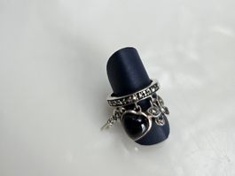 Ring aus Silber mit Onyx Grösse 52