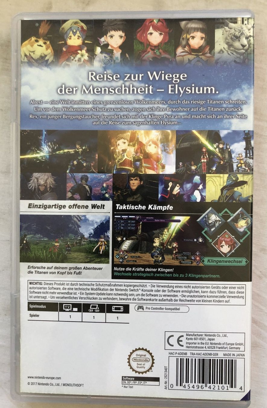 Nintendo Giochi: Nintendo Switch - Xenoblade Chronicles 2 – Usato da Schaffhausen venduto da durruti 2